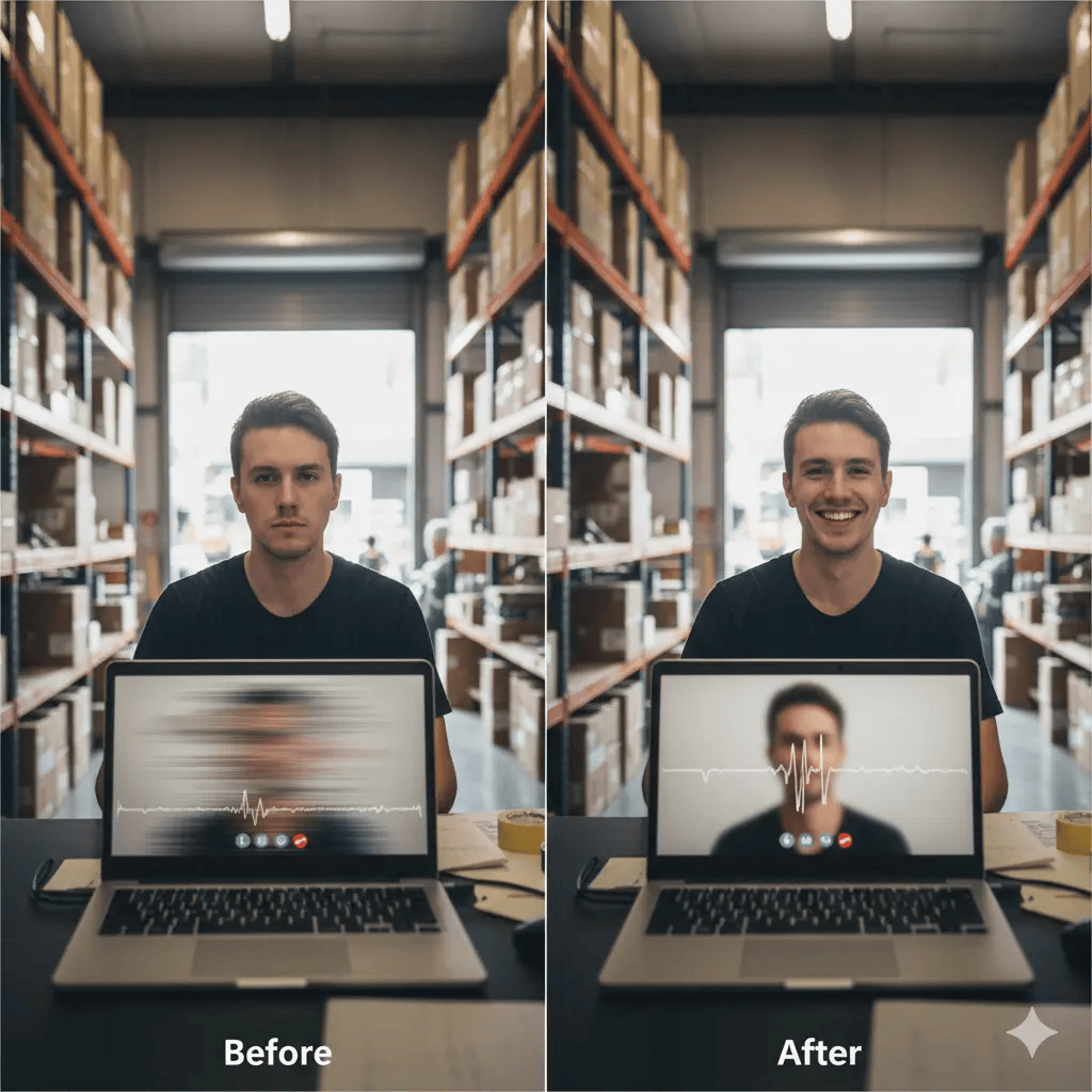 Before-and-after comparison of call quality improvements using session border controller technology in business phone systems for small businesses.